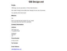 Tablet Screenshot of gbdesign.net